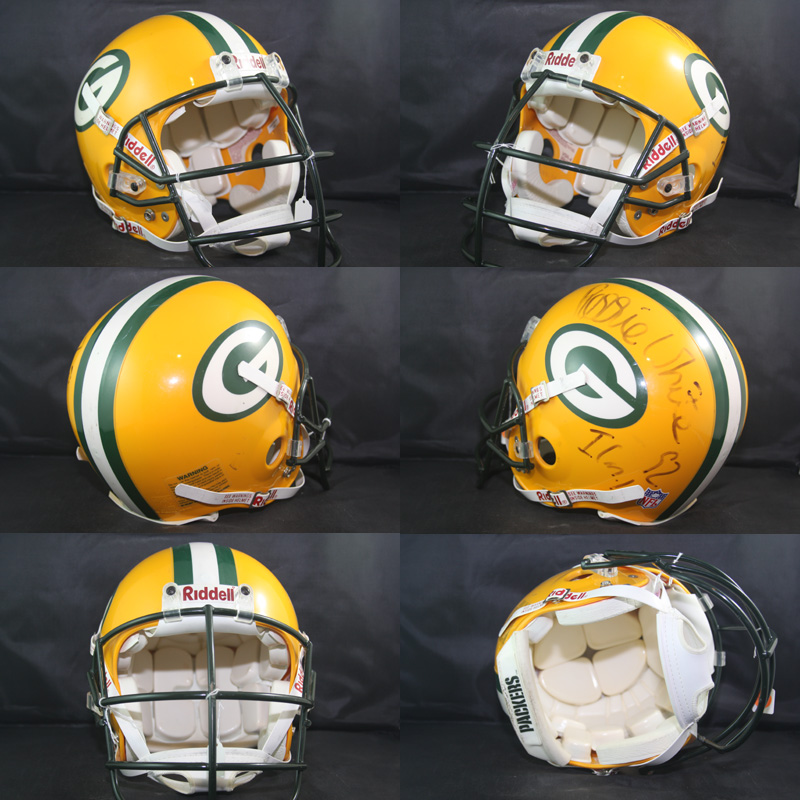 Green Bay Packers Reggie White +4 Signed Mini Helmet JSA Authenticated