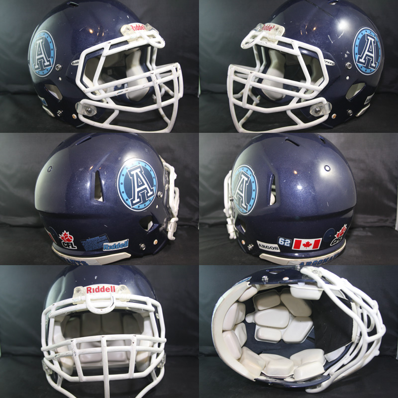 Real Stuff Sports Game Used Football Helmets