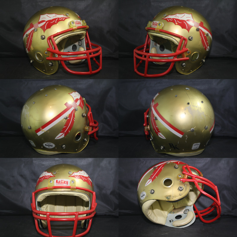 Real Stuff Sports Game Used Football Helmets