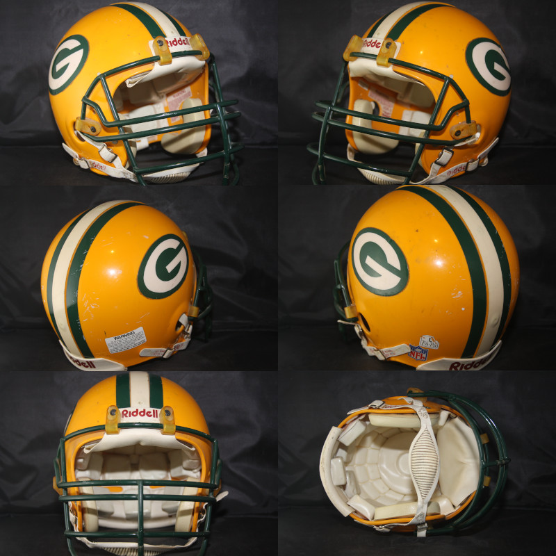 GREEN BAY PACKERS NFL Gameday AUTHENTIC Football Helmet w/ Eye Shield Visor