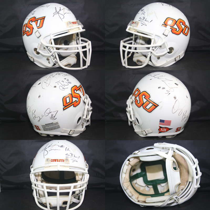 Real Stuff Sports Game Used Football Helmets