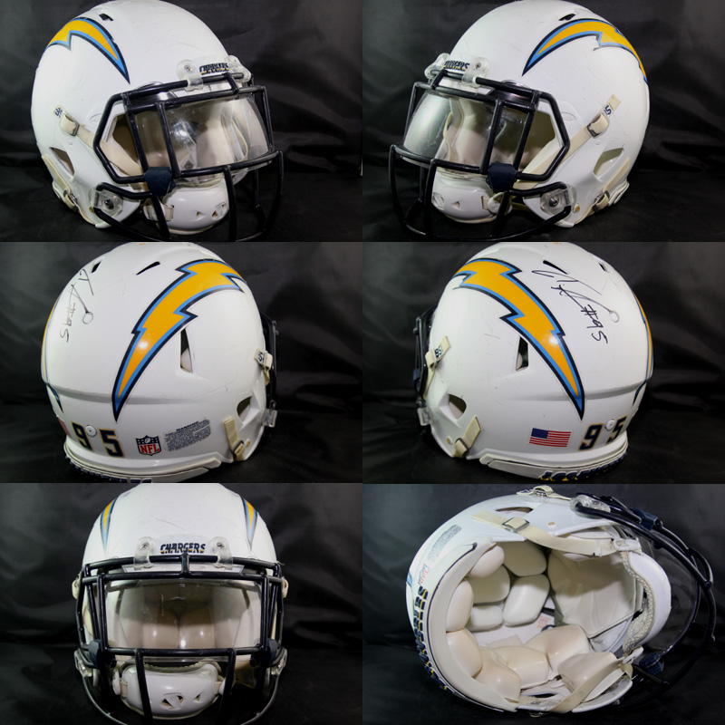 Real Stuff Sports Game Used Football Helmets