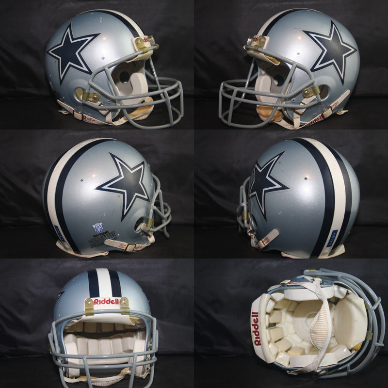 Real Stuff Sports Game Used Football Helmets